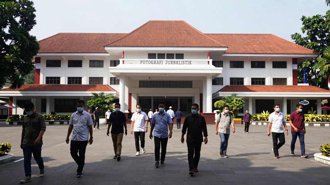 Fotografi jurnalistik editorial: suasana gedung pemerintahan di J